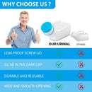 Portable Urinal Bottle for Men 1000ml with Screw Cap Emergency Pee Bottle Blue
