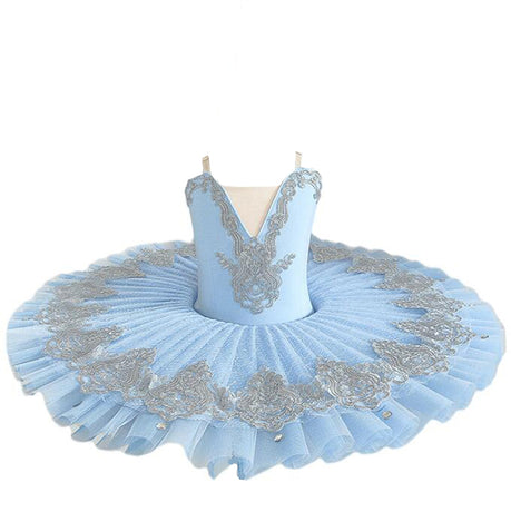 Ballet Tutu Dress Swan Dance Performance Costume for Girls Purple 160cm