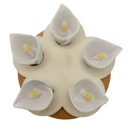 Bee Drinking Station 5-Pack Blue Outdoor Garden Cup Compatible with Bees and Butterflies Waterer