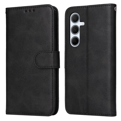 Samsung A56 5G Wallet Case, PU Leather, Compatible with Samsung, Black
