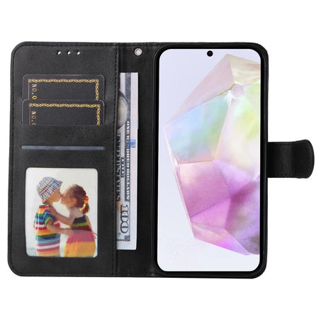 Samsung A56 5G Wallet Case, PU Leather, Compatible with Samsung, Black