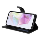 Samsung A56 5G Wallet Case, PU Leather, Compatible with Samsung, Black