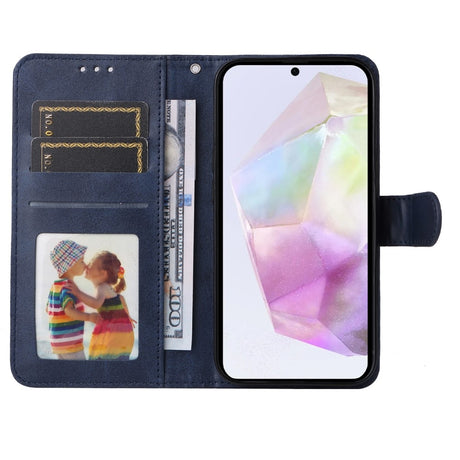 Samsung A56 5G PU Leather Wallet Case Blue