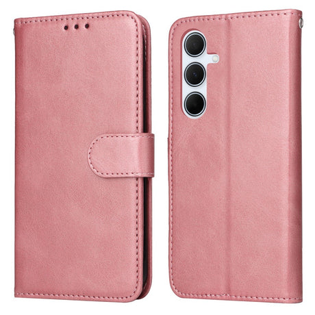 Samsung A56 5G Compatible PU Leather Wallet Case Pink