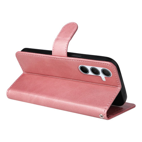 Samsung A56 5G Compatible PU Leather Wallet Case Pink