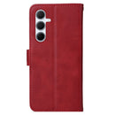 Samsung A56 5G Wallet Case Red PU Leather Compatible with Samsung