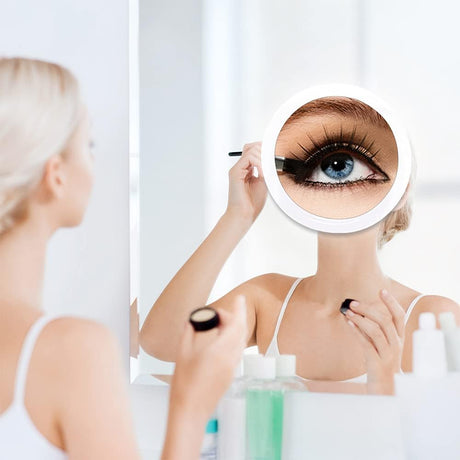 20x Magnifying Mirror with Suction Cups 16.2 cm Round 20-Pack