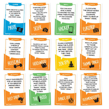 Sotally Tober Drinking Game, Full English Adult Drinking Game Card Game