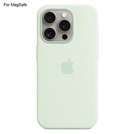 iPhone 15 Pro Case Liquid Silicone with MagSafe Compatible with iPhone Induction Popover Perfect Mint Green MGF