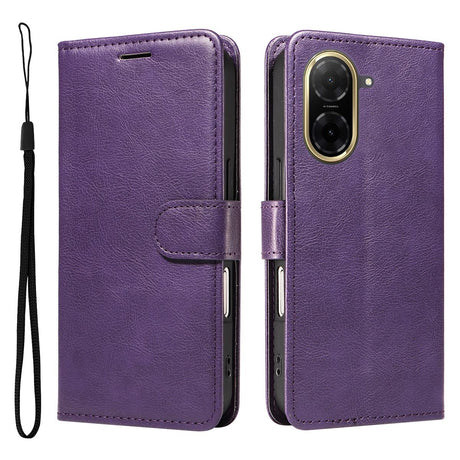 Xiaomi Redmi A5 4G PU Leather Wallet Case Compatible with Xiaomi More Colors MGF Purple