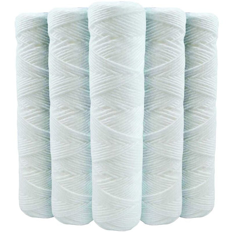 9 3/4 Inch 20 Micron Anti-Sediment Water Filter Cartridges 5-Pack Compatible with 10 Inch Filter_MGF