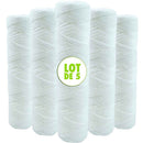 9 3/4 Inch 20 Micron Anti-Sediment Water Filter Cartridges 5-Pack Compatible with 10 Inch Filter_MGF