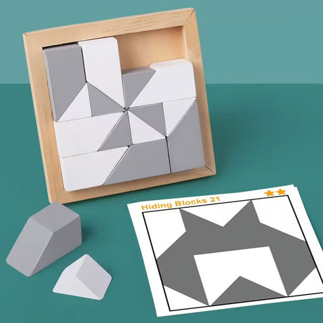 Wooden Hidden Block Puzzle Toys