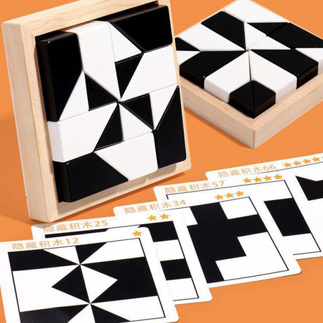 Wooden Hidden Block Puzzle Toys