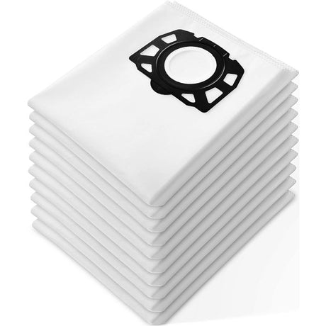 Vacuum Cleaner Bags for Kärcher, Compatible with WD4 WD5 WD6 MV4 MV5 MV6, 10 Pack