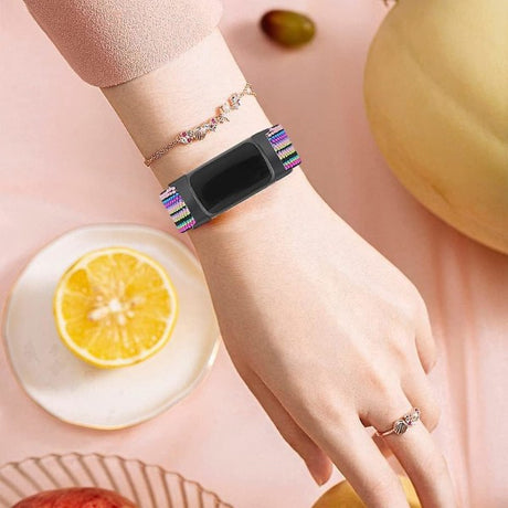Fitbit Charge 5 Replacement Wristband 3-Pack, Elastic Nylon Adjustable Breathable Fabric Bands