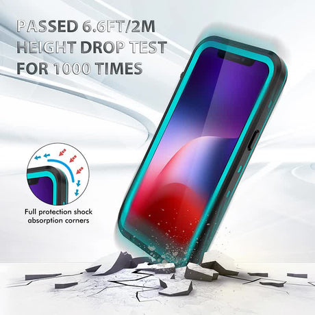 Waterproof Case for iPhone 15 14 13 12 11 Pro Max XS Max XR 7 8 Black Transparent IP68 Underwater Swimming Protection