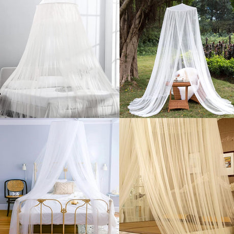 Mosquito Net Canopy for Single Double Bed Compatible with Adult Girl Baby Child Bedding