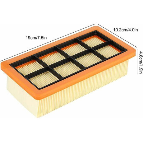 Karcher Vacuum Cleaner Filters 3-Pack Flat Pleated Accessory Compatible with AD 3200 AD 3 Premium AD 4 Premium 6.415-953.0