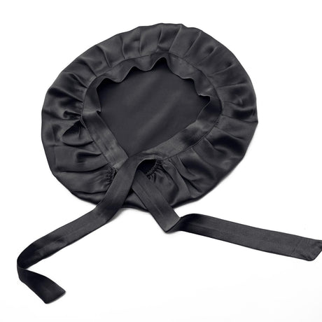 Silk Sleeping Cap Black Hair Protection