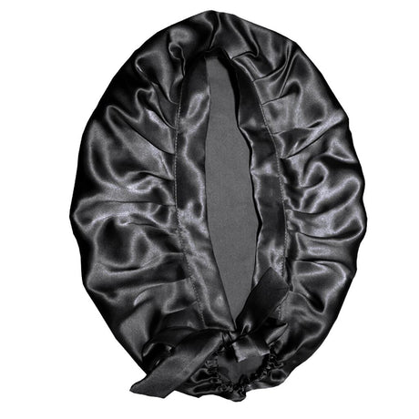 Silk Sleeping Cap Black Hair Protection