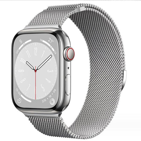 Apple Watch Bands Compatible with Apple Watch Series 9 8 7 6 5 4 SE Ultra 2, 38mm 40mm 41mm 42mm 44mm 45mm 49mm, Silver Starlight