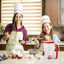 800 ML Batter separator Cupcakes Pancakes Cookie Cake Waffles Batter Dispenser cookie separator batter Cream Speratator Cup Measuring Baking Tools (red)