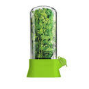 Herb Keeper | Extends freshness up to 3 weeks | Hydroponic Herb/Cilantro Preservation Jar - Kitchen Herb Vase with Drainage Valve（White）
