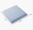 Square bar stool cushion with fastening straps, breathable and non-slip square chair pad, 28*28*3.5 cm memory foam children's stool cushion (Goose design)