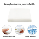 Square bar stool cushion with fastening straps, breathable and non-slip square chair pad, 28*28*3.5 cm memory foam children's stool cushion (Goose design)