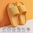 Cloud Slippers for Women and Men, Pillow House Slippers Shower Shoes Indoor Slides Bathroom Sandals, Ultimate Comfort, Lightweight, Thick Sole, Non-Slip, Easy to Clean yellow（42-43）