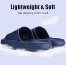 Cloud Slippers for Women and Men, Pillow House Slippers Shower Shoes Indoor Slides Bathroom Sandals, Ultimate Comfort, Lightweight, Thick Sole, Non-Slip, Easy to Clean dark blue （36-37）