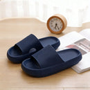 Cloud Slippers for Women and Men, Pillow House Slippers Shower Shoes Indoor Slides Bathroom Sandals, Ultimate Comfort, Lightweight, Thick Sole, Non-Slip, Easy to Clean dark blue（42-43）