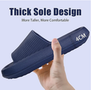 Cloud Slippers for Women and Men, Pillow House Slippers Shower Shoes Indoor Slides Bathroom Sandals, Ultimate Comfort, Lightweight, Thick Sole, Non-Slip, Easy to Clean dark blue（42-43）
