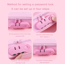 Large Capacity Pencil Case with 4 Compartments Canvas Pen Pouches Multilayer Pen Organizers Bag Oxford Fabric Pencil(pink)