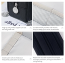 Large Capacity Pencil Case 3 Compartment Pouch Pen Bag for School Teen Girl Boy Men Women (Black)
