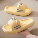 Women’s Slides Cute Bathroom Slippers Non-Slip Cartoon Cat Shaped Indoor Outdoor Summer Slippers（yellow，36-37）