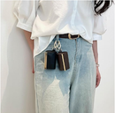 Keychain Tote Bag Compact & Expandable for On the Go, Foldable Tote Bag with Key Ring for Daily Errands - Khaki