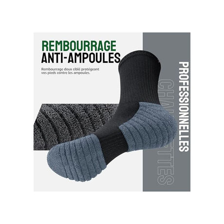 Thermal Socks For Men And Women, Work Socks, Breathable Cotton Winter Socks, 6 Pack Non-Slip Sport Socks Xl