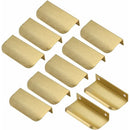 Invisible Gold Handle, 10 Pieces Gold Handle Gold Furniture Handle Invisible Furniture Handle Center Distance 64Mm