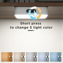 LED Closet Light Dimmable Rechargeable 2000Mah Wireless, LED Strip Light With 5 Lighting Colors For Wardrobe Cupboard