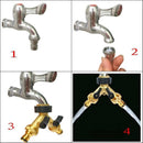 2 Way Y-Shaped Diverter For 3/4" Supply Hose With Separate On/Off Valve For Home Kitchen Garden Outdoor