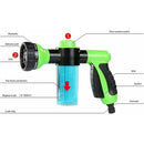 Garden Hose Nozzle With Tank For Soap Or Fertilizer - Jet Wash - Watering Accessory - 8 Watering Modes - Garden Hose