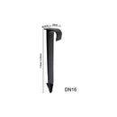 100 pcs Dn16 Tube Pipe Supports C Type Ground Stakes For Pe Pipe Piping Gutter Irrigation Fittings Garden Water