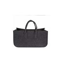 1 pcs Log Bag Felt Bag Wood Log Basket Wood Storage Bag For Logs DArk Grey 50X25X25Cm