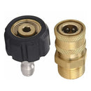 M22-14 Pressure Washer Adapter Set, 3/8 Quick Connect Swivel Adapters, Male High Pressure Water Gun, Garden Hose