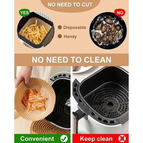 Air Fryer Paper Sheets 120 Pieces, Air Fryer Paper Liner, Air Fryer Parchment Paper, ROund Air Fryer Paper(16 4.5)