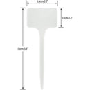 50 Pieces 15.5Cm Outdoor Plant Large Labels Outdoor Plastic Vegetable Garden, White