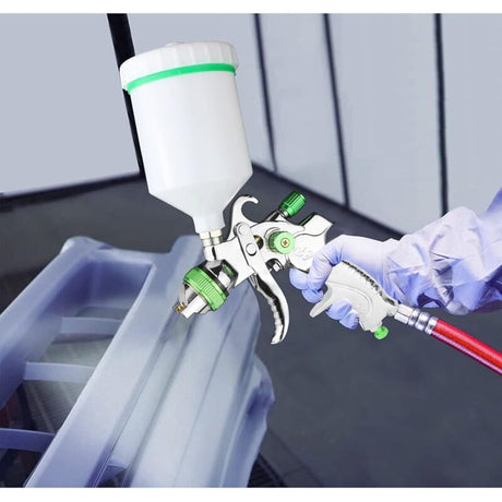 Hvlp Professional Paint Spray Gun 600Cc With 3 Nozzles 1.4Mm 1.7Mm 2.0Mm, Hvlp Gravity Feed Air Spray Gun Car Furniture