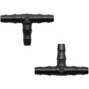 100 pcs Barbed Connectors Drip Irrigation,4/7Mm Universal Barbed Tee Hose,Suitable For 4/7Mm Drip Hose Watering Garden